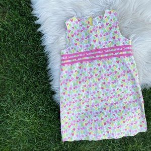 Vintage Lilly Pulitzer floral sheath Kids dress 6X